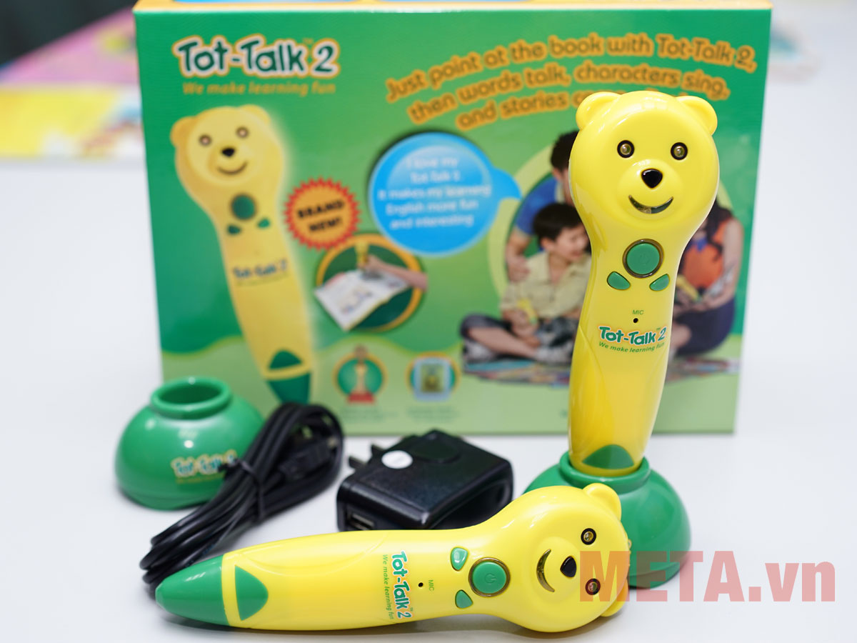 Trọn bộ Bút chấm đọc thông minh Tot-Talk 2 Bút học tiếng Anh