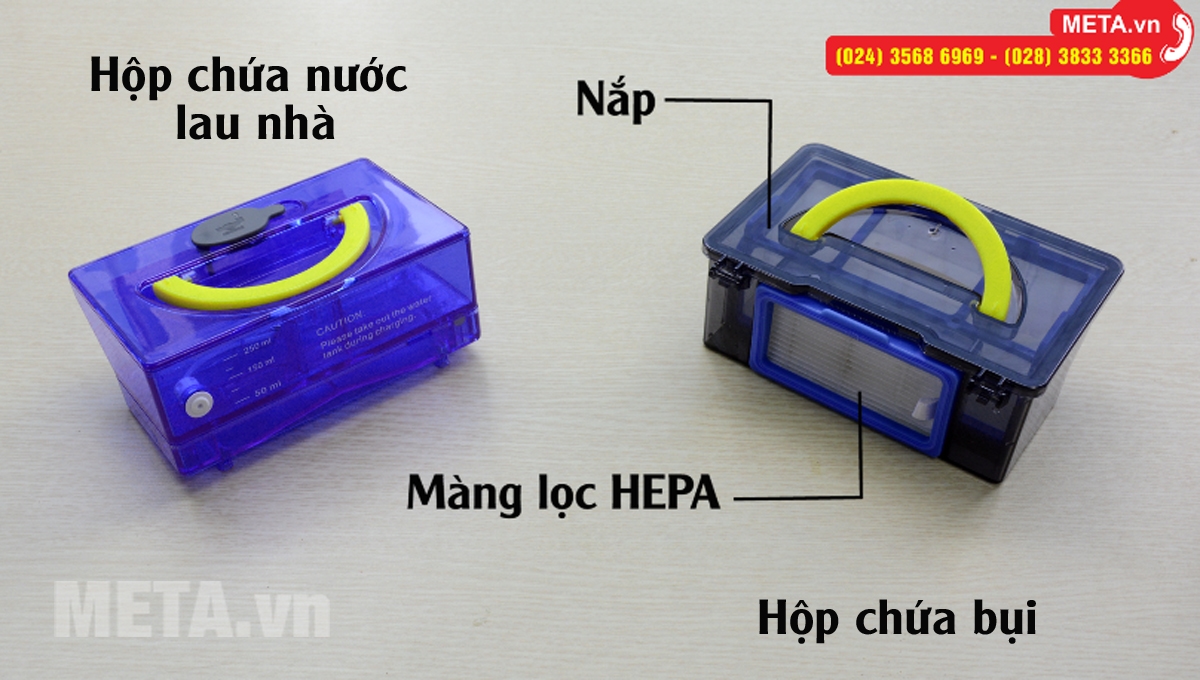 Cấu tạo hộp chứa bụi