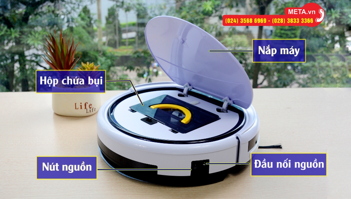 Cấu tạo Robot hút bụi lau nhà Medion MD 18501 