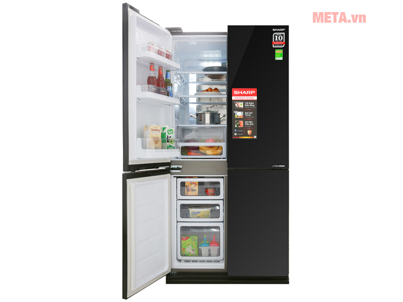 Tủ lạnh Sharp Inverter 605 lít SJ-FX688VG mẫu 2019
