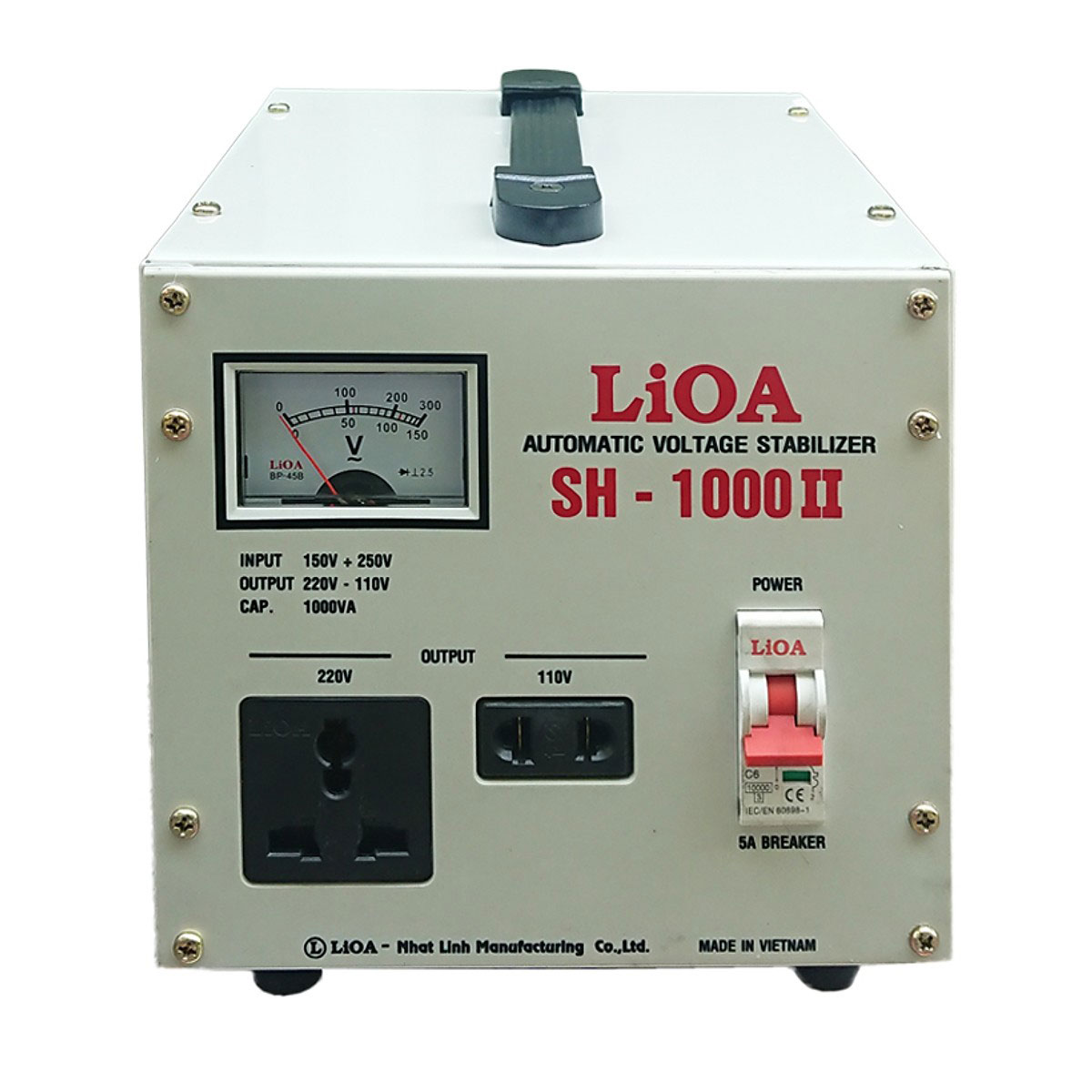 Ổn áp 1 pha Lioa 1KVA Lioa SH 1000 II