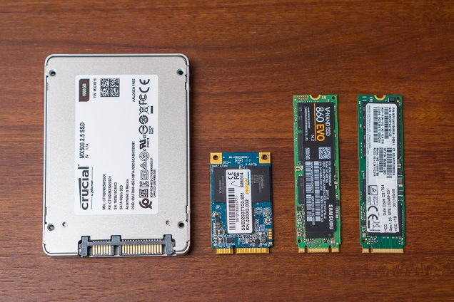 Các loại ổ cứng SSD phân loại theo dạng thức