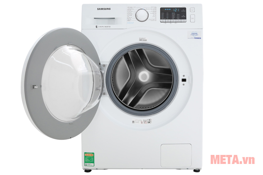 Máy giặt lồng ngang Samsung inverter WW80J52G0KW/SV có thiết kế cửa lồng giặt sang trọng