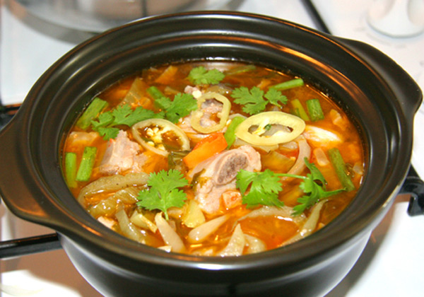 Canh sường nấu me