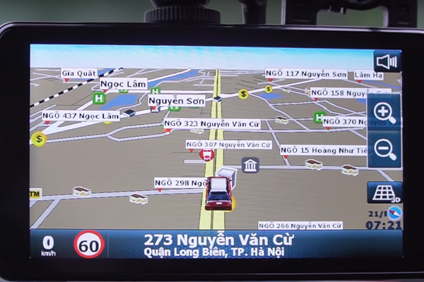 Sử dụng ứng dụng bản đồ Vietmap S1 được tích hợp sẵn để chỉ đường