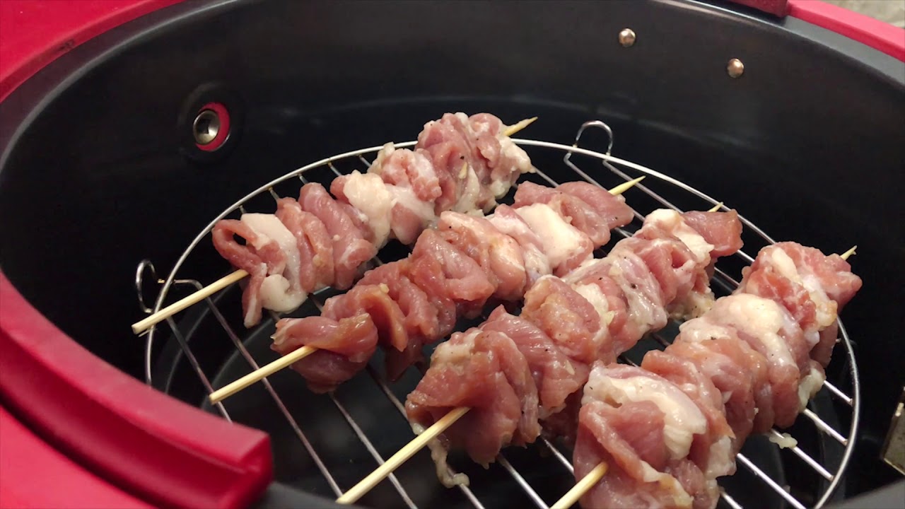 Cách làm thịt xiên nướng bằng nồi chiên không dầu