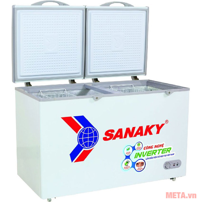 Tủ đông 1 ngăn 2 cánh Inverter Sanaky VH-3699A3