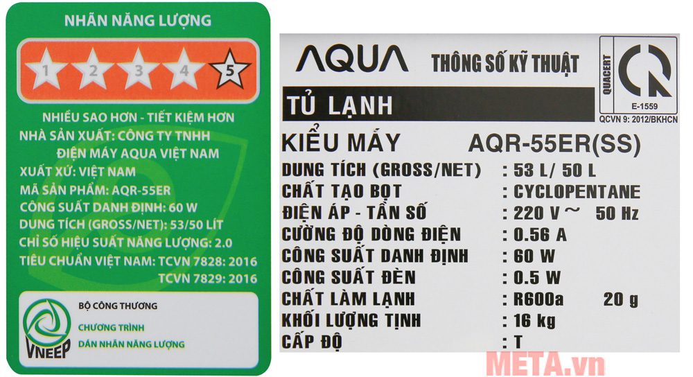 Tủ lạnh mini 50 lít