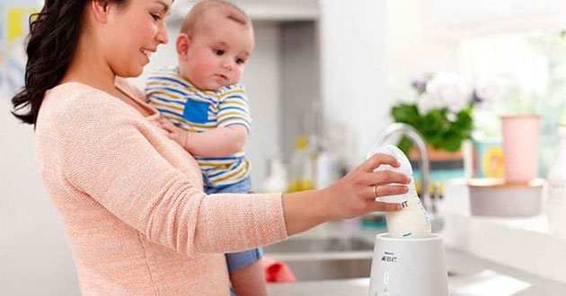 Máy hâm sữa an toàn cho bé khi sử dụng