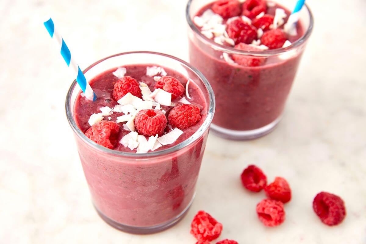 Smoothie chuối dâu tây