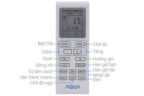 Cách dùng điều hòa Aqua