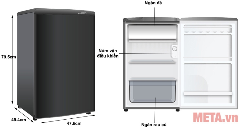 Tủ lạnh Aqua AQR-D99FA (BS)