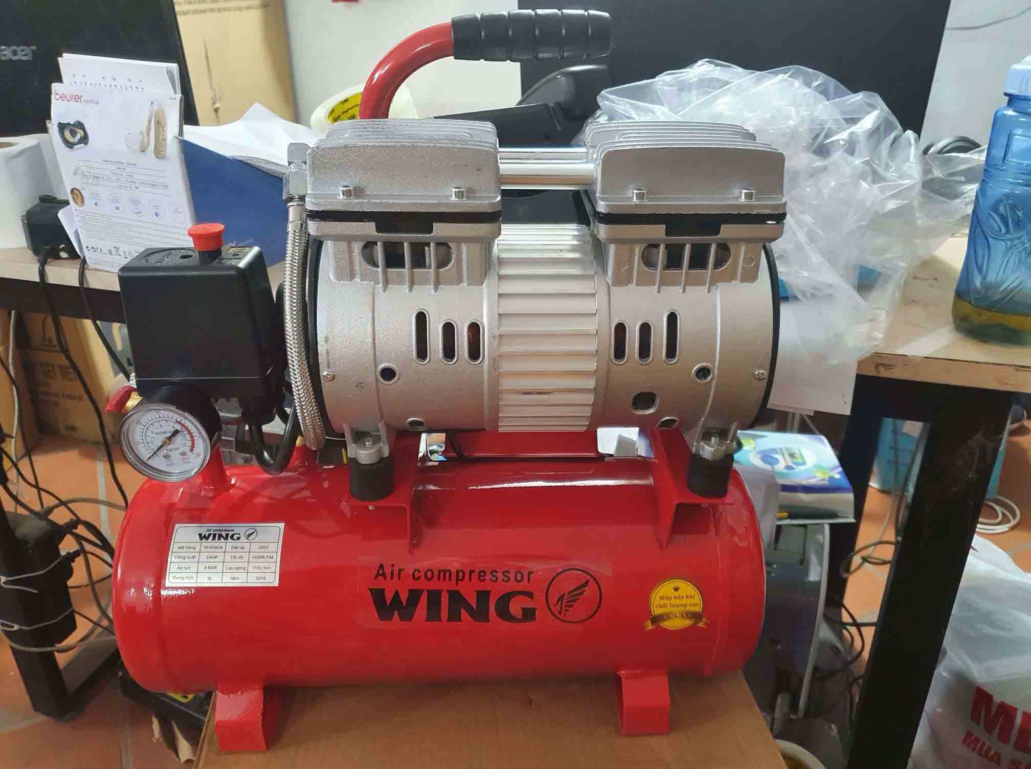 Máy nén khí không dầu giảm âm Wing TW-OF550 Máy nén khí không dầu giảm âm Wing TW-OF550