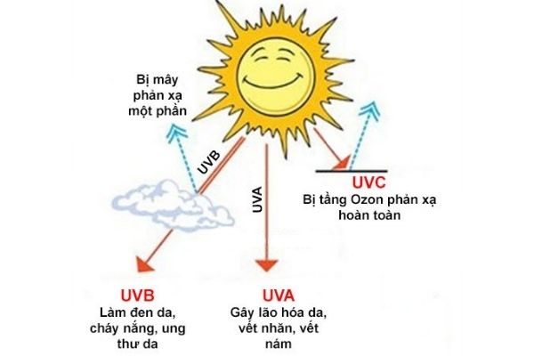 Tia UV gây ra tác hại lớn cho da