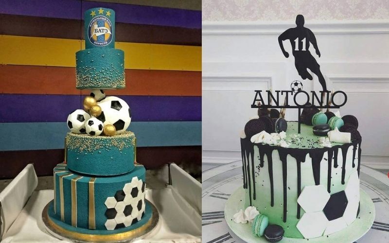 Tham khảo mẫu bánh sinh nhật đơn giản, sang trọng cho đàn ông yêu bóng đá