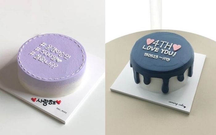 Các tone màu mà người Hàn thích sử dụng cho bánh sinh nhật thường là các tone màu pastel kẹo ngọt