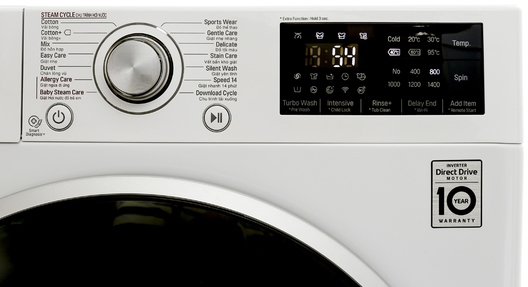 Các tính năng trên 2 máy giặt LG