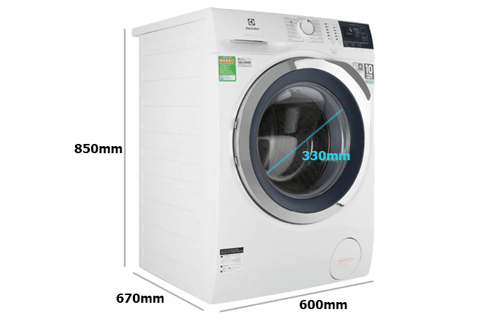 Máy giặt Electrolux Inverter 9kg EWF9024BDWB (Mẫu 2019)
