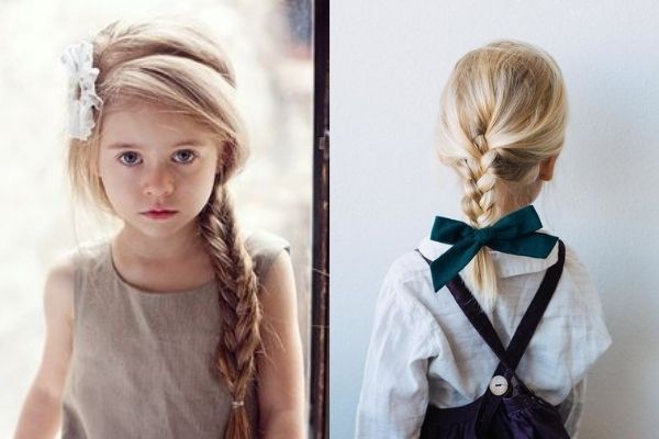 Các kiểu tóc dễ thương cho bé gái tóc dài