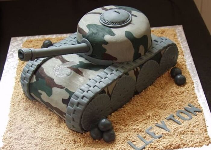 Bánh sinh nhật hình xe tăng đẹp nhất