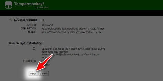 Sử dụng ứng dụng X2Convert để tải video trên YouTube về máy tính bằng Chrome