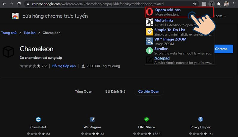 Sử dụng tiện ích Chameleon để tải video trên YouTube về máy tính bằng Chrome