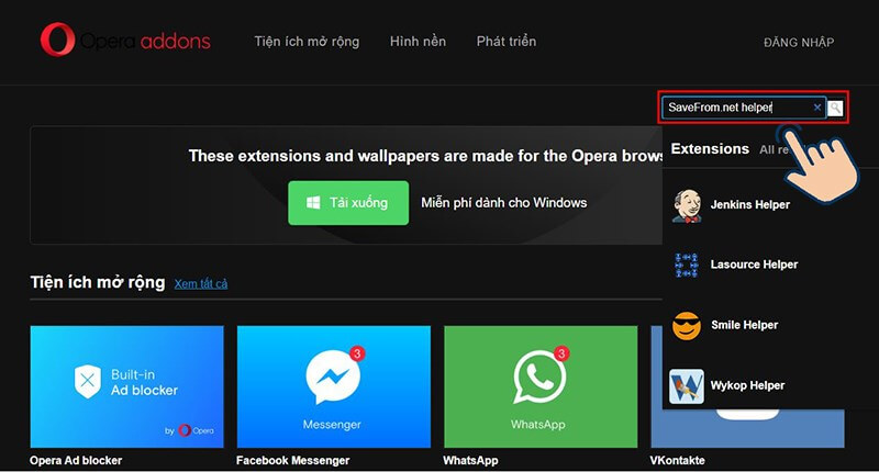 Sử dụng tiện ích Chameleon để tải video trên YouTube về máy tính bằng Chrome