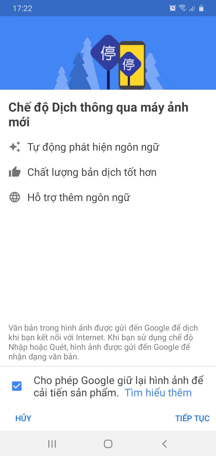 Tải và cài đặt tính năng Google dịch hình ảnh trên điện thoại