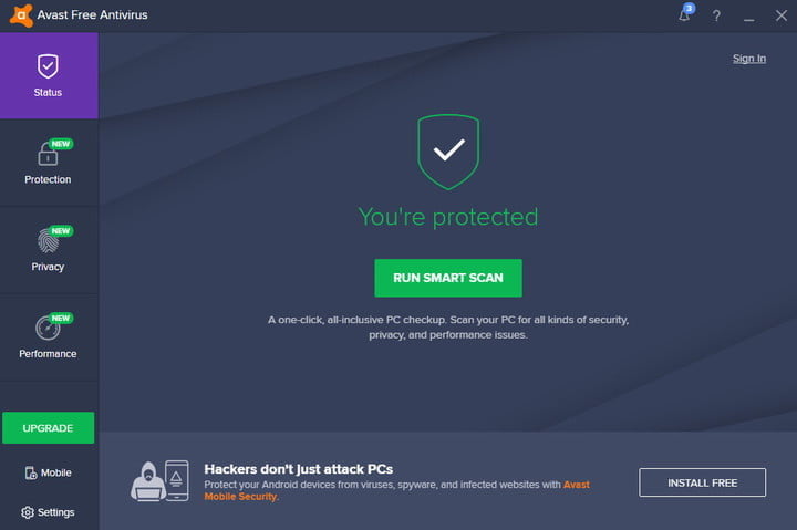 Phần mềm diệt virus Avast Free Antivirus hoàn toàn miễn phí