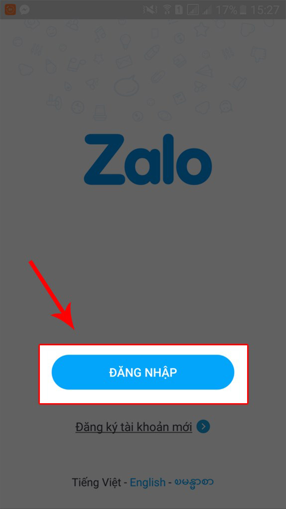Truy cập vào ứng dụng Zalo và đăng nhập vào tài khoản của bạn