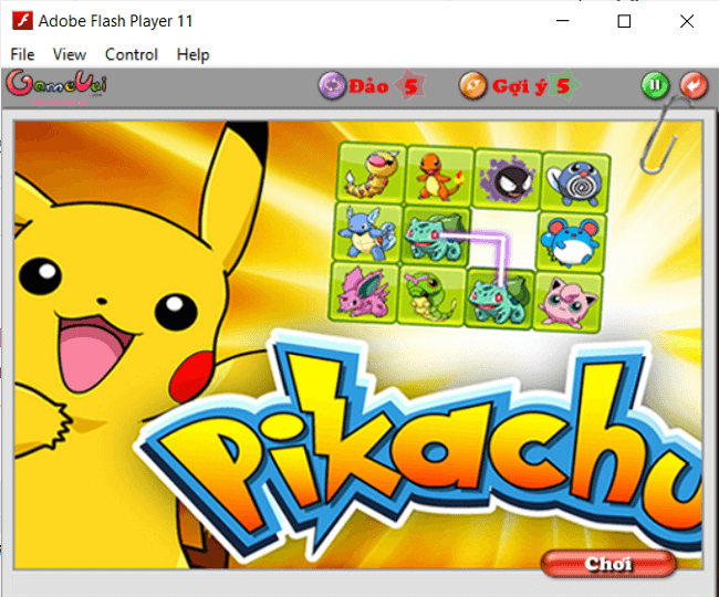Cách tải game Pikachu cổ điển, Pikachu phiên bản cũ miễn phí về máy tính