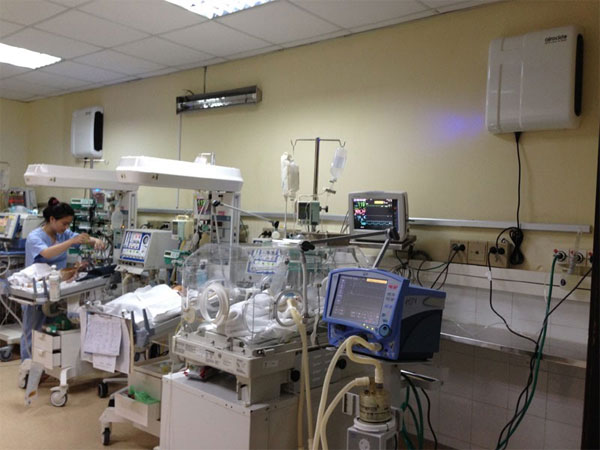 Máy lọc không khí Airocide tại Bệnh viện Nhi Trung ương