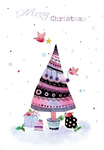 Một số mẫu vẽ thiệp Giáng Sinh đơn giản và dễ thương