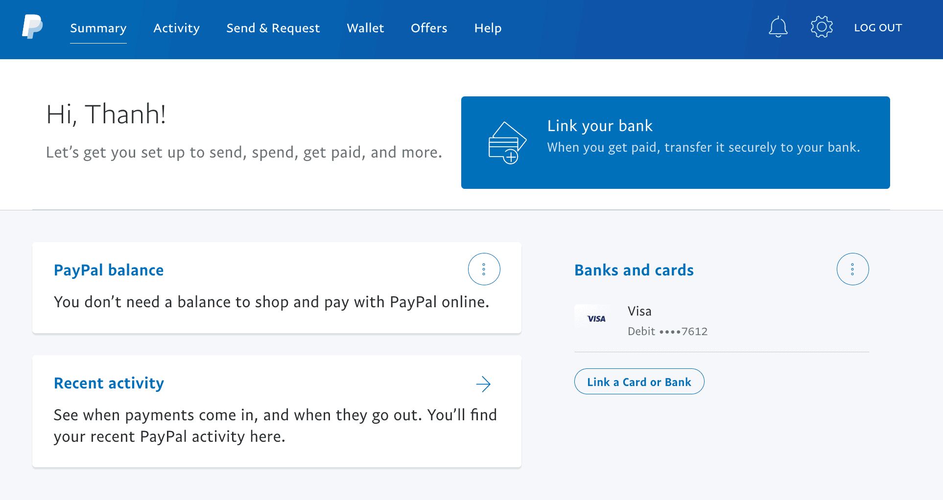 Cách liên kết tài khoản ngân hàng với PayPal