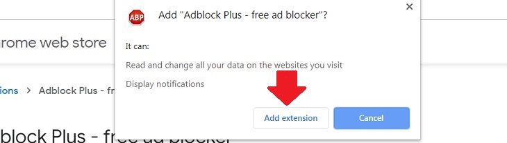 Sử dụng tiện ích mở rộng Adblock Plus để chặn quảng cáo Chrome trên máy tính
