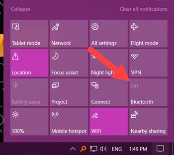 Cách bật Bluetooth trên laptop Win 10