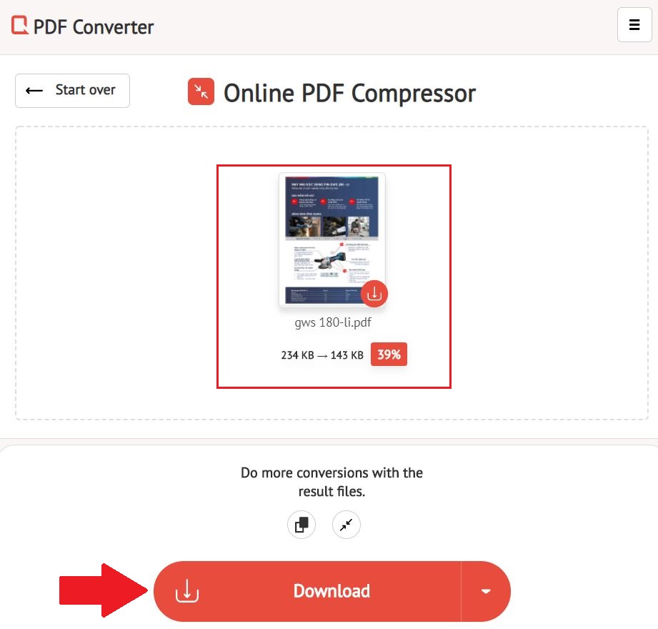 Cách nén file PDF online miễn phí với PDF Converter