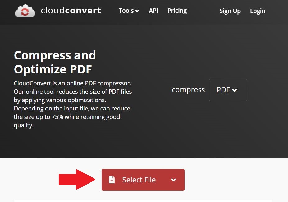 Cách nén file PDF online miễn phí với CloudConvert