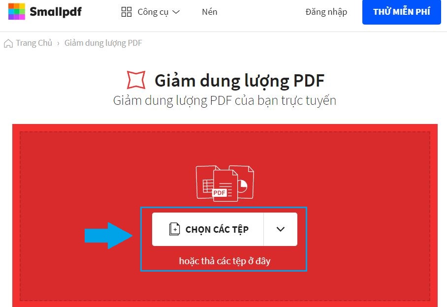 Cách nén file PDF online miễn phí với SmallPDF