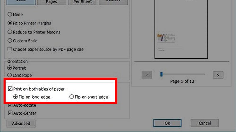 Cách in PDF 2 mặt bằng máy in hỗ trợ in 2 mặt