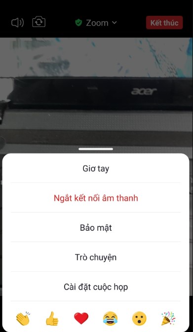 Các tính năng phụ trên Zoom