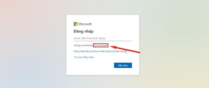 Cách đăng ký tài khoản Microsoft Teams trên máy tính