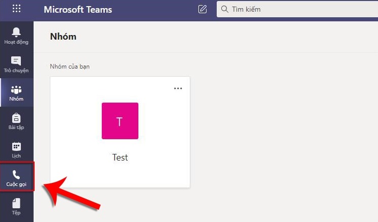 Cách tạo cuộc gọi trên Microsoft Teams