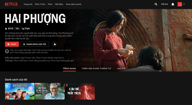Xem phim trực tuyến tại Netflix.com