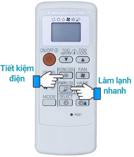 Cách sử dụng remote máy lạnh Mitsubishi dòng khác