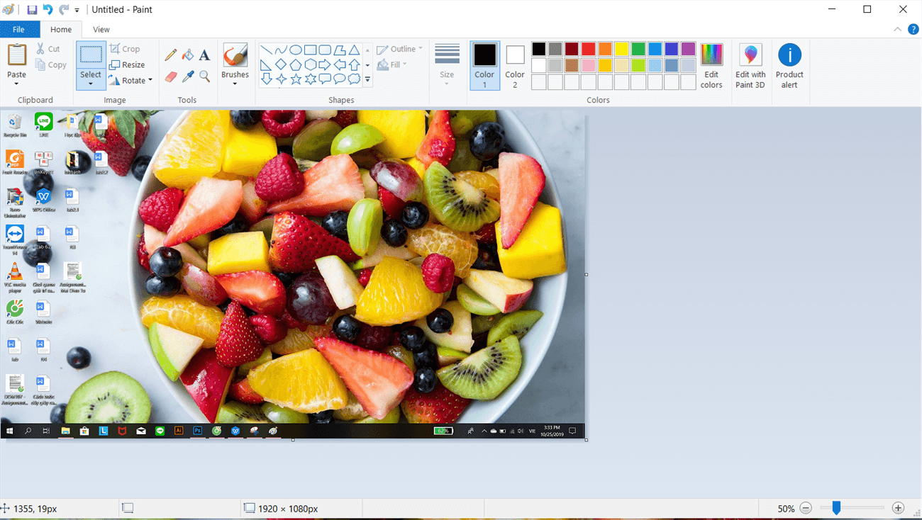Cách chụp màn hình laptop Dell với Paint