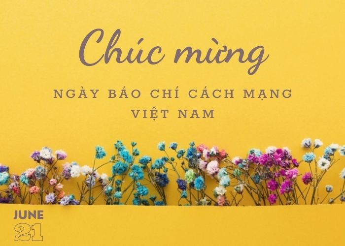 Thiệp chúc mừng ngày Báo chí Cách mạng Việt Nam