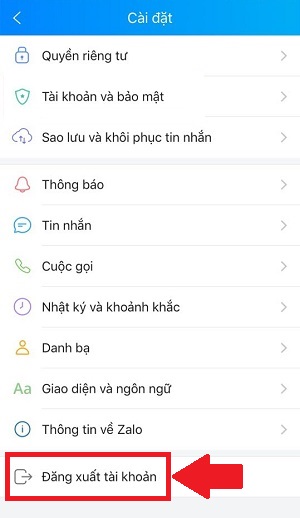 Cách đăng xuất chat.zalo.me trên điện thoại, máy tính