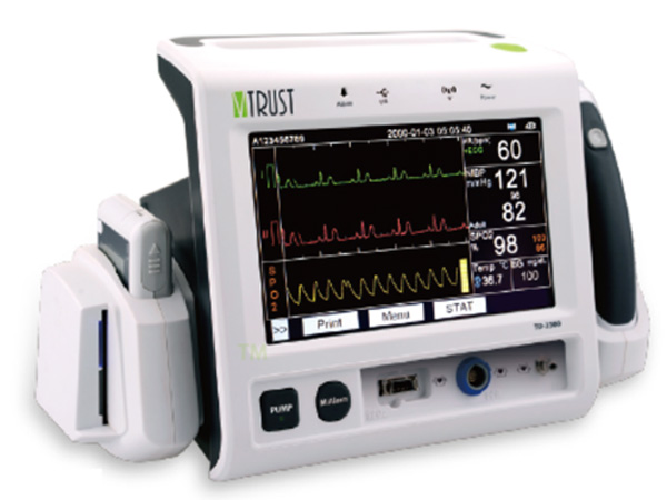 Máy theo dõi 5 thông số huyết áp, SPO2, nhiệt độ, đường huyết, ECG TD-2300