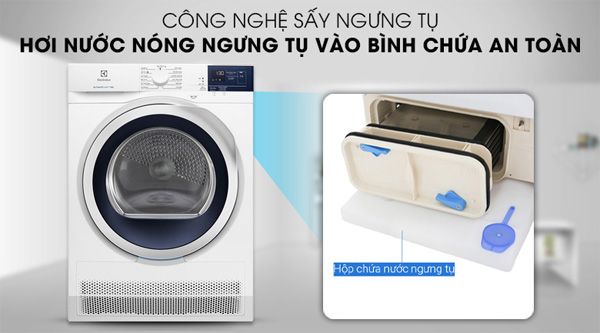 Máy sấy ngưng tụ Electrolux Inverter EDC704GEWA (7kg)